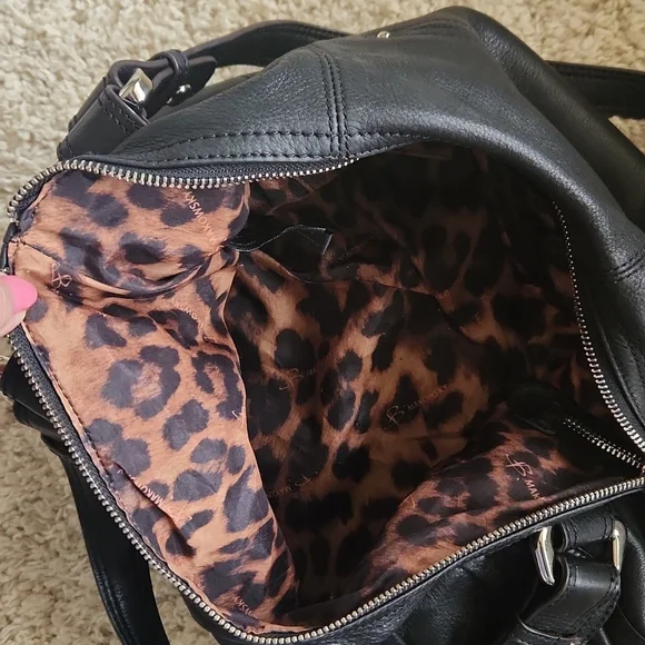 Medium black b malowsky leather bag - Picture 8 of 11